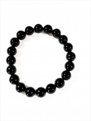 Tourmaline, Black Bracelet Round