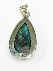 Krysokolla, Hänge Sterling Silver