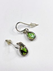 Ammolite, Earring Sterling silver