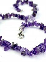 Ametist, Halsband Chips Kort