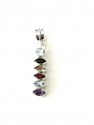 Pendant, Gemstone mix