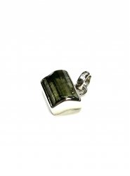 Moldavite, Pendant Sterling silver