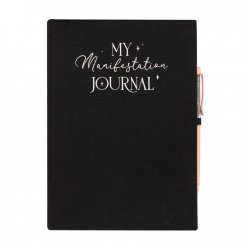 Notebook, Manifestation Journal with Amethyst Pen