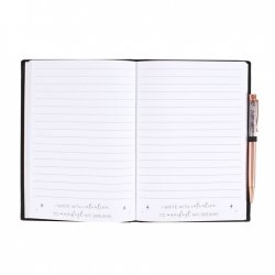 Notebook, Manifestation Journal with Amethyst Pen