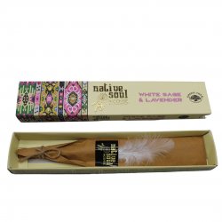 Incense Sticks, Native Soul White Sage & Lavendel Box