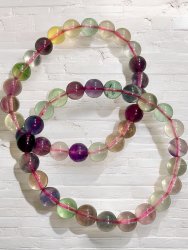 Fluorit, Armband Rund