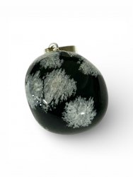 Obsidian, Snöflinge Hänge Nugget