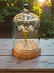 Bergkristall, Kristallträd med Glaskupa