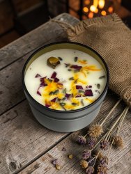 Ljus, Plåtburk Ros Doft