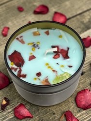 Ljus, Plåtburk Blåklocka Doft