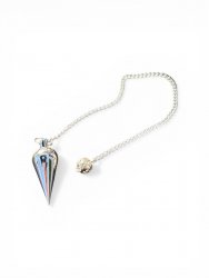 Metall, pendel Silverfärg Kon