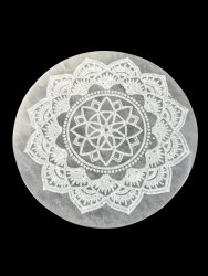 Selenit, Vit Laddningsplatta Mandala