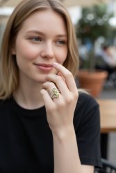 Peridot, Ring i Sterling Silver 925