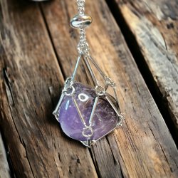 Halsband, Med Stenbur Silver