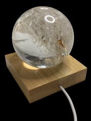 Display, Light Socket Square Wood