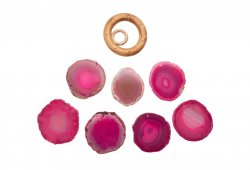 Agate, Pink Wind chime