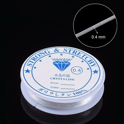 Elastisk tråd, Rund Rulle 0,4mm