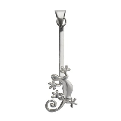 Pi Sten, Hållare Gecko Ödla Sterling Silver