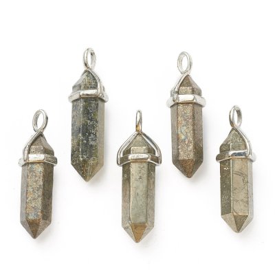 Pyrite, Pendant Bullet Silver