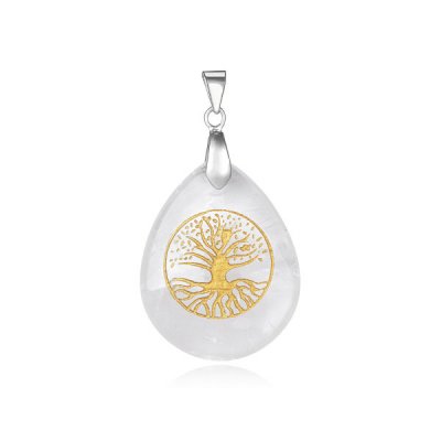 Rock Crystal, Pendant Tree of Life