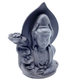 Incense Holder, Backflow Serine Buddha