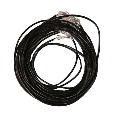 Necklace, Cord Leather Black