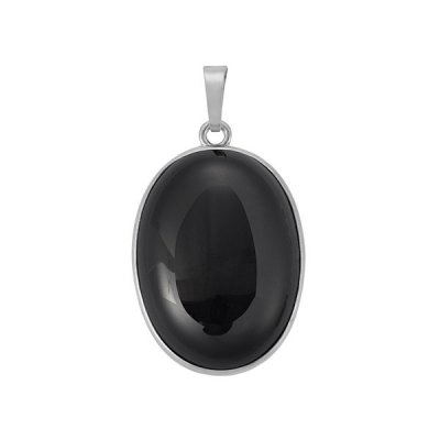 Obsidian, Black Pendant Oval