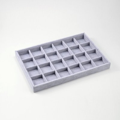 Display, Box 24 compartments Grey