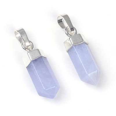 Chalcedony, Blue Pendant Point SP