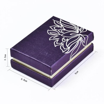 Jewelry Box, Purple with Silver decoration