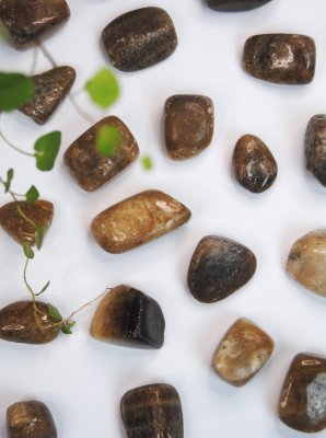Aragonite, Brown Tumbled Big Pack
