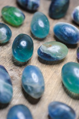 Fluorit, Blå/Grön Trumlade