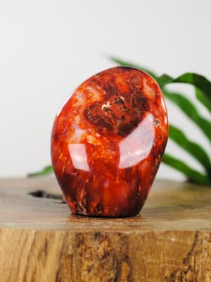 Agat, Röd Blomster Fri form