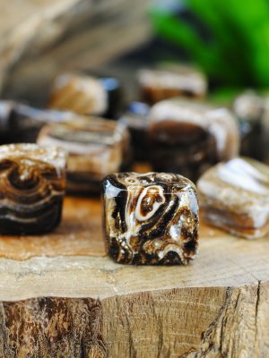 Calcite, Chocolate Tumbled