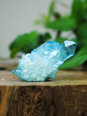 Aqua Aura kvarts, Äkta Kluster HK