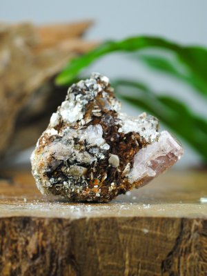 Apatite, Pink on Matrix