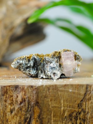 Apatite, Pink on Matrix