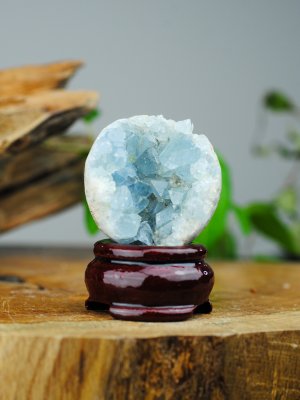 Celestin, Klot med Druzy