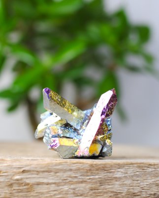 Aura Titan quartz, Cluster