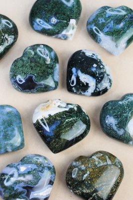 Agate, Moss Heart