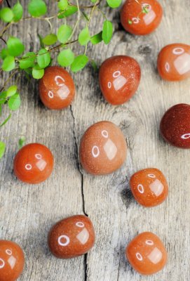 Aventurine, Orange Cuddle stone