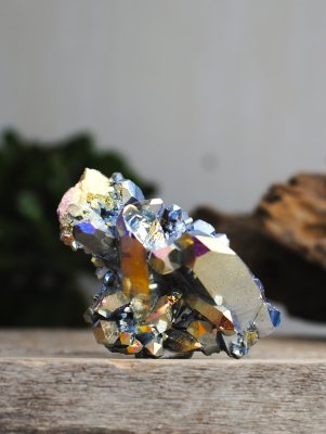 Aura Titan quartz, Cluster