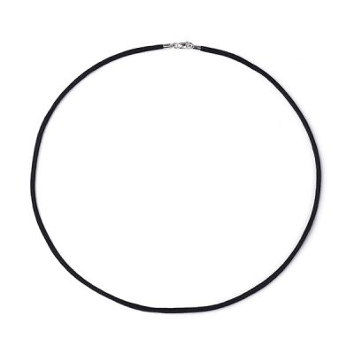 Halsband, Silke Svart Sterling Silver
