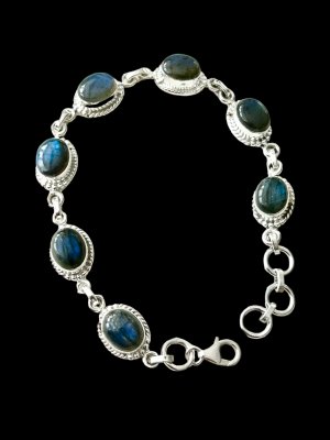 Labradorite, Bracelet in Sterling Silver