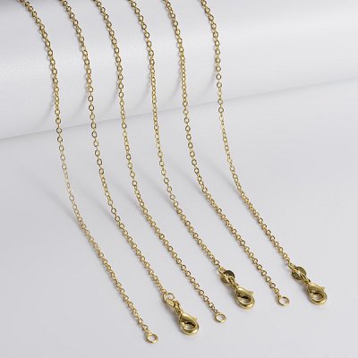 Halsband, Kedja Guldpläterad 18K