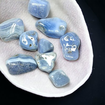 Agate, Blue lace Tumbled Big Pack