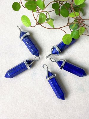 Lapis Lazuli, Hänge Bullet Silver