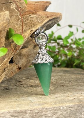 Aventurin, Grön Hänge Prisma Kon