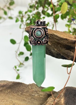 Aventurine, Green Pendant Copper