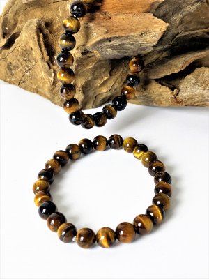 Tiger eye, Bracelet Round